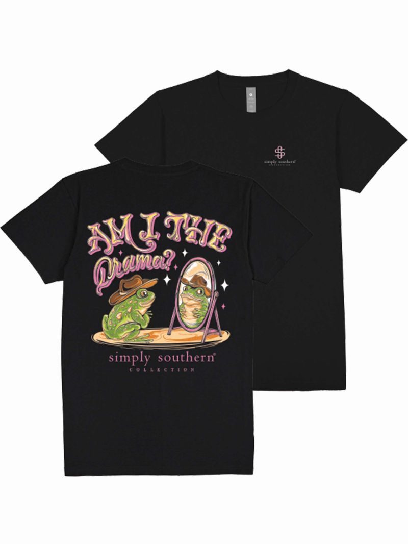 Simply Southern Drama Frog Mirror T-Shirt