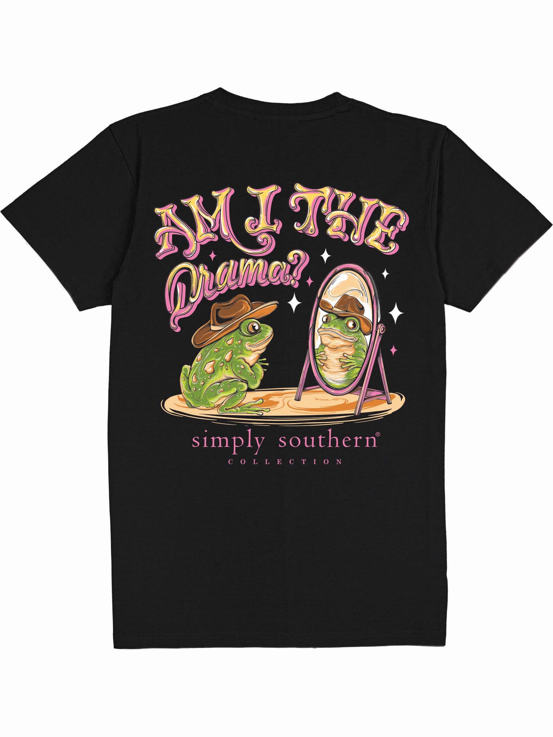 Simply Southern Drama Frog Mirror T-Shirt