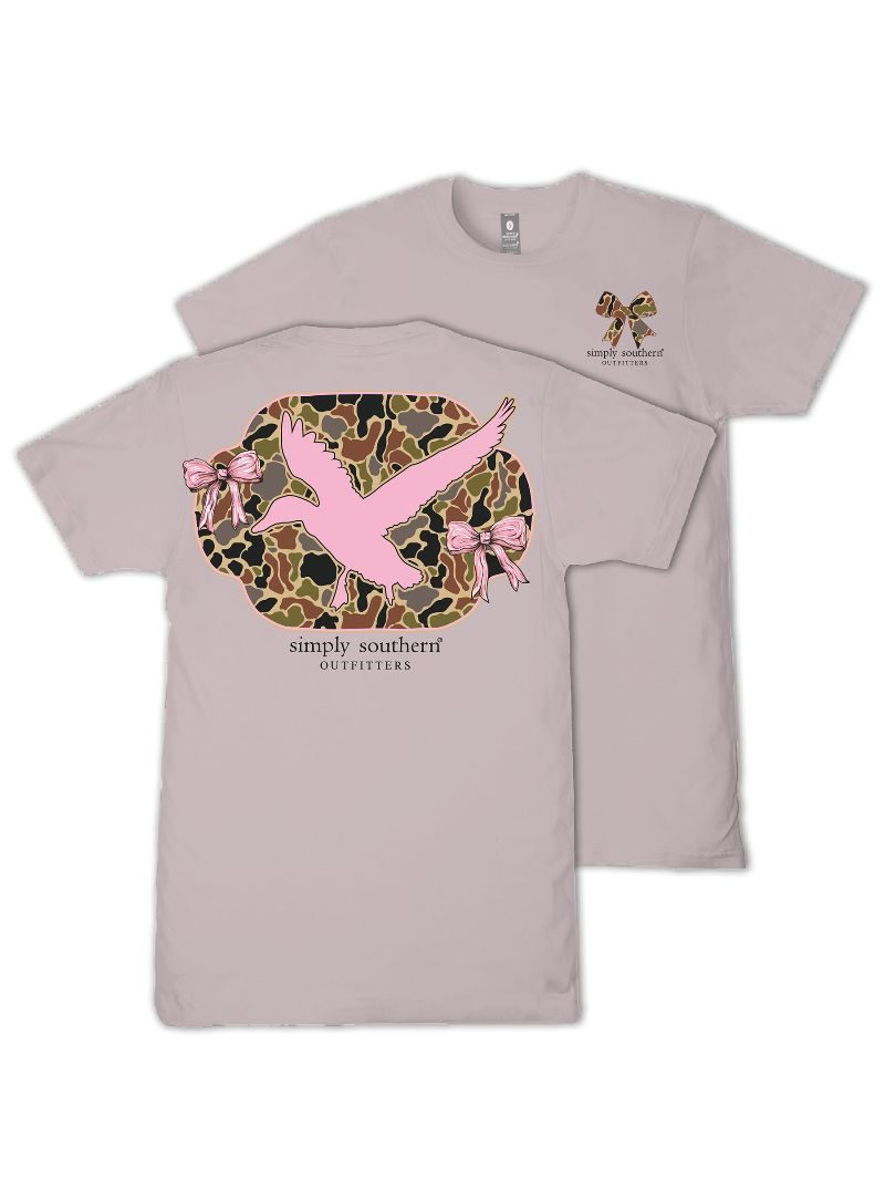 Simply Southern Camo Duck Bows T-Shirt - SimplyCuteTees