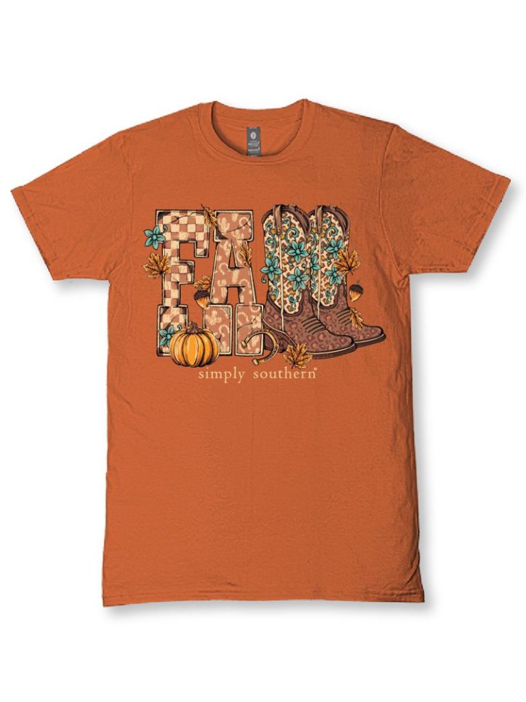 Simply Southern Fall Boots Caramel T-Shirt