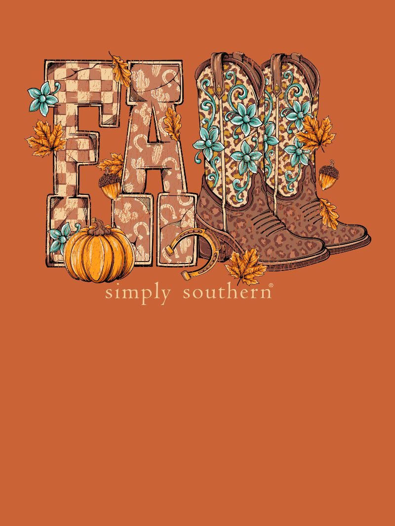 Simply Southern Fall Boots Caramel T-Shirt