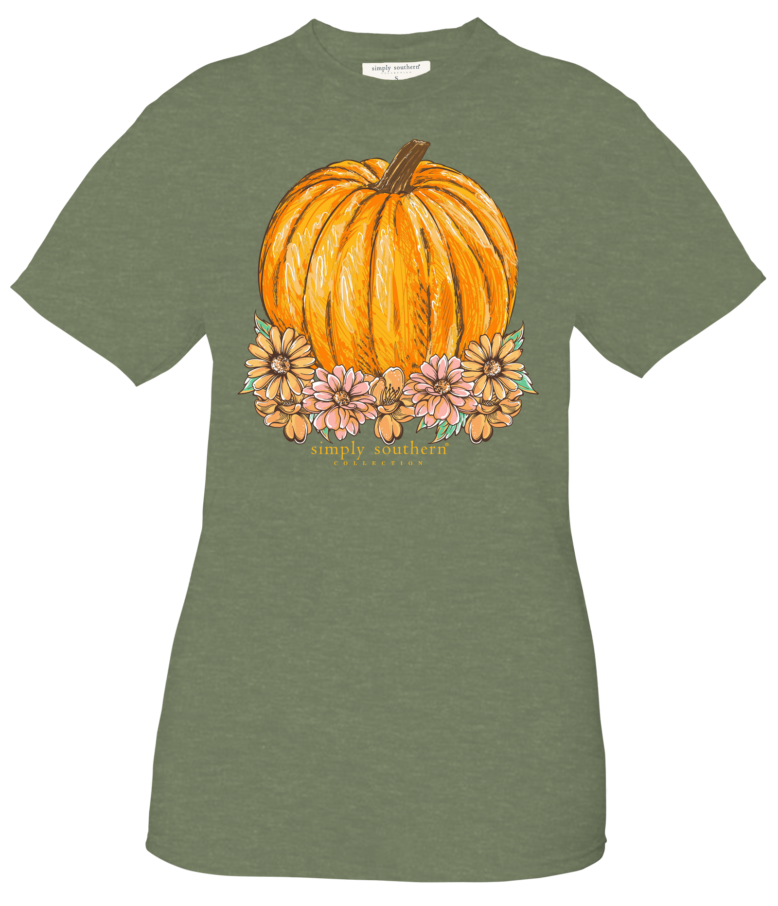 Simply Southern Flowers Pumpkin Fall T-Shirt