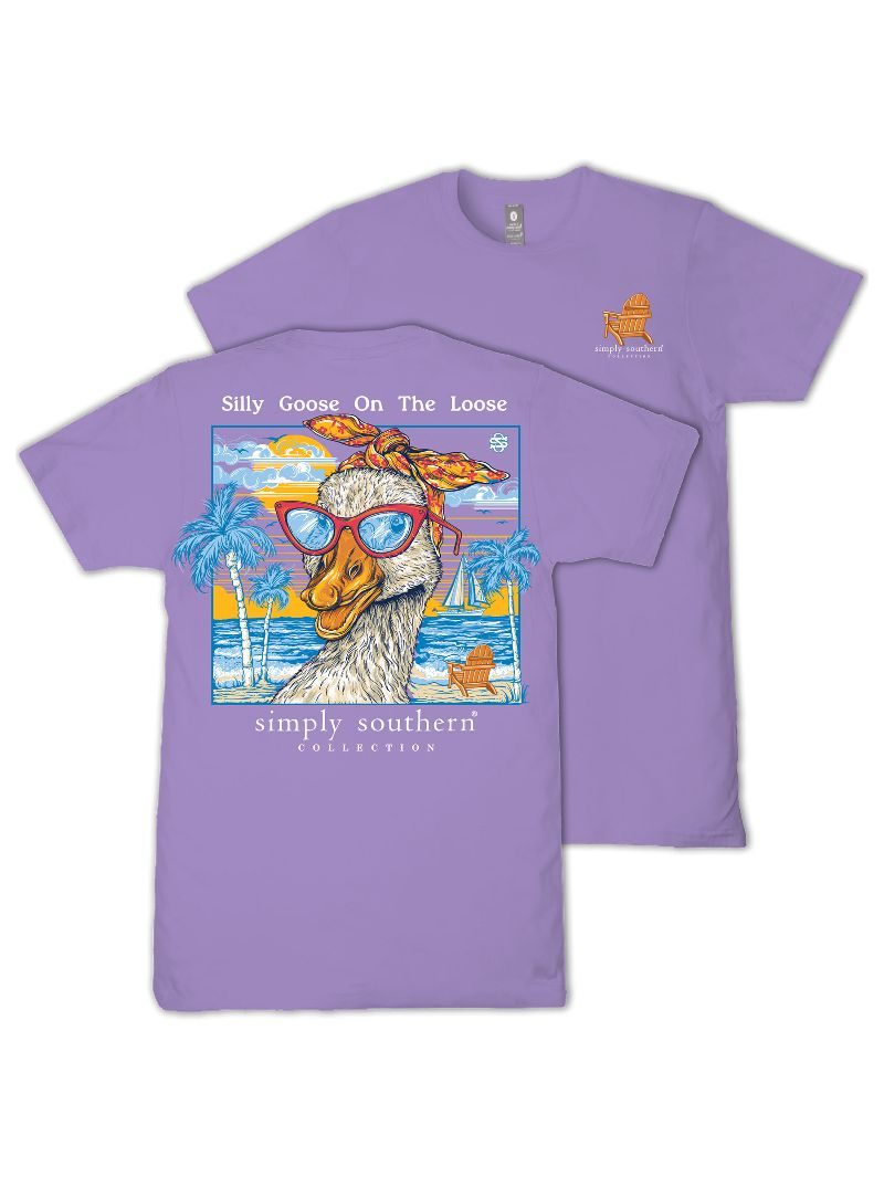 Simply Southern Silly Goose Grape T-Shirt