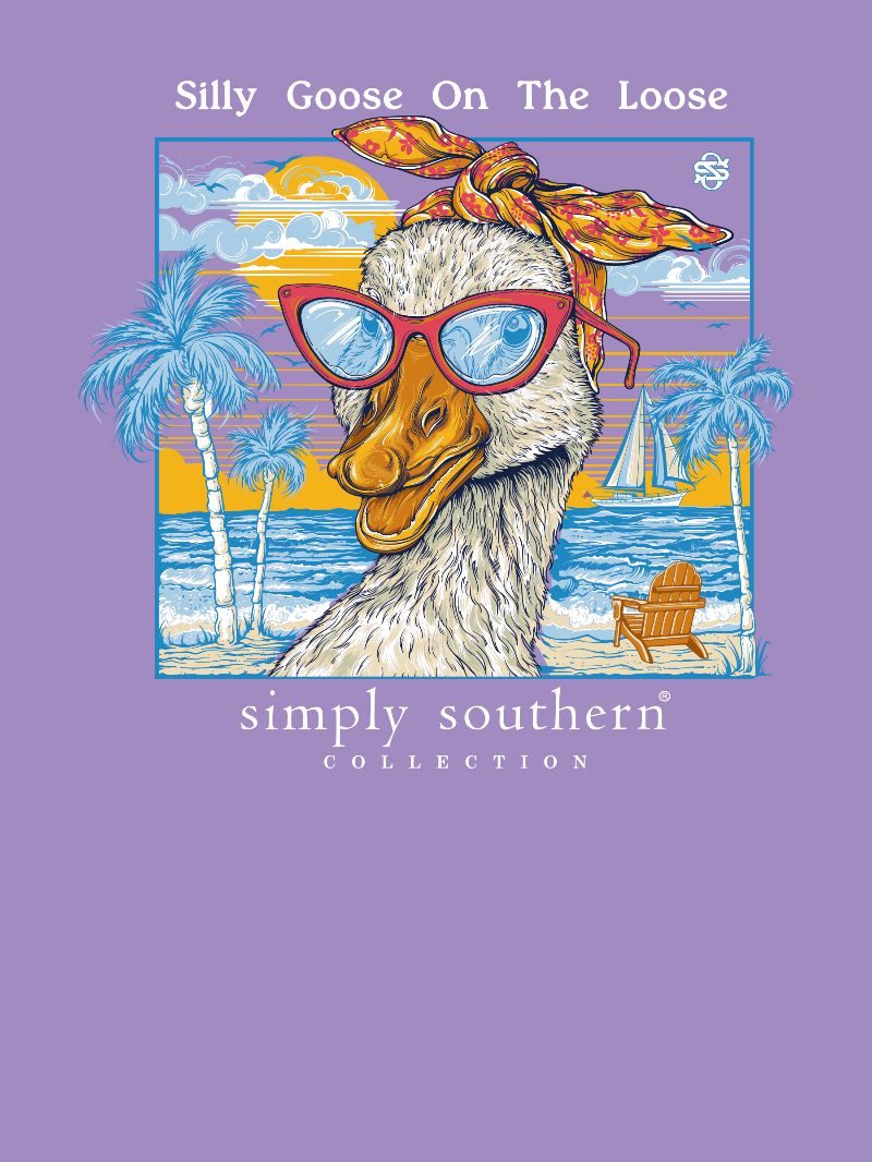 Simply Southern Silly Goose Grape T-Shirt
