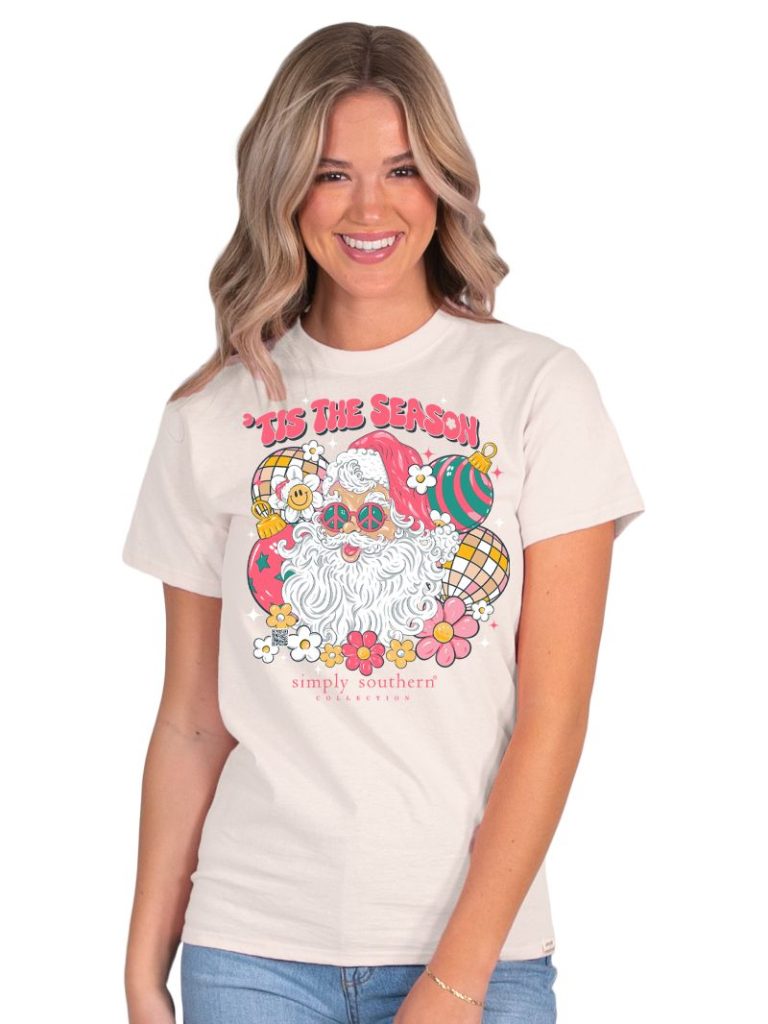 Simply Southern Groovy Santa Holiday T-Shirt