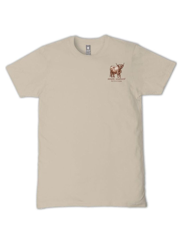 Simply Southern Hills Cow Faith Clay T-Shirt - SimplyCuteTees