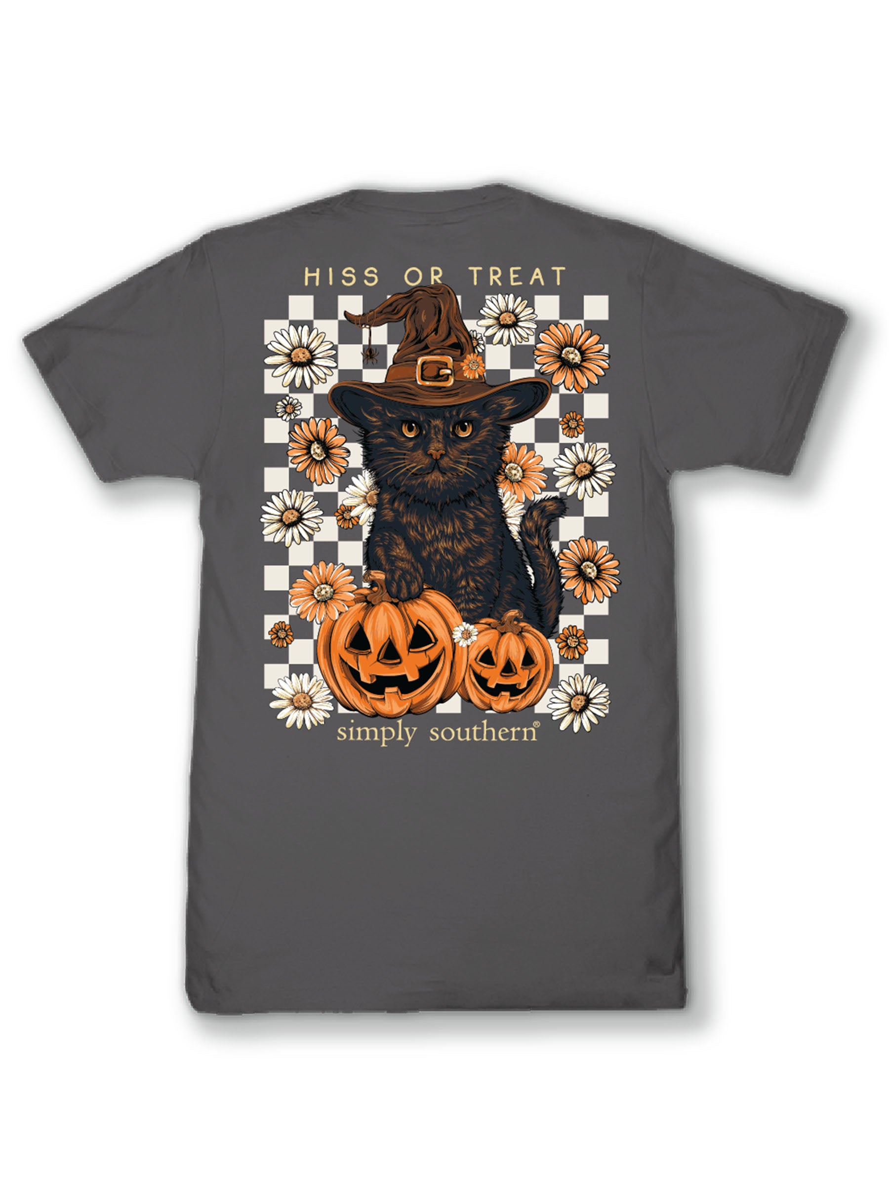 Simply Southern Hiss Or Treat Cat Fall Thunder T-Shirt