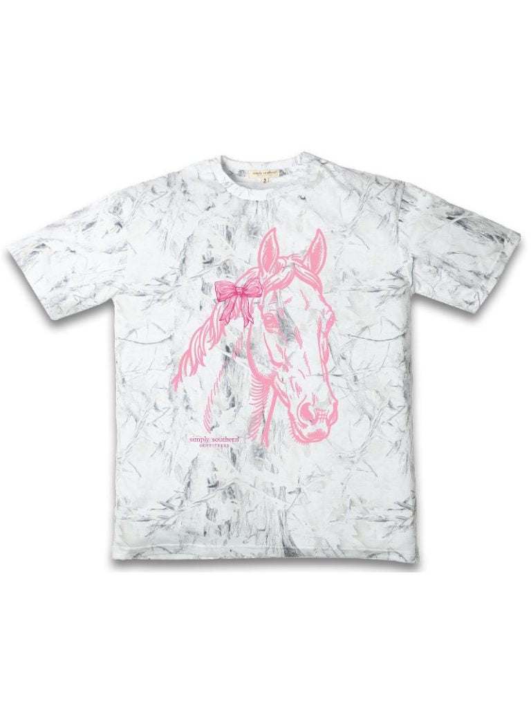 Simply Southern Horse White Camo T-Shirt