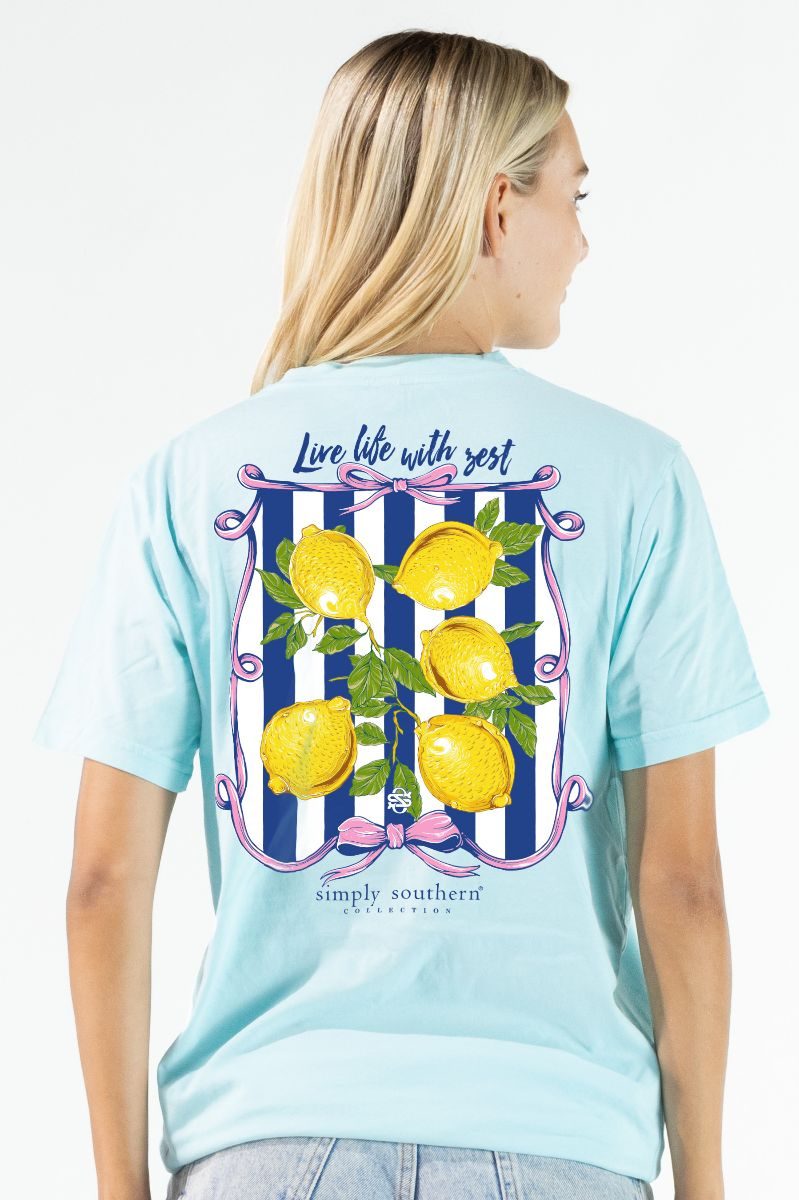 Simply Southern Life With Zest Lemon T-Shirt - SimplyCuteTees