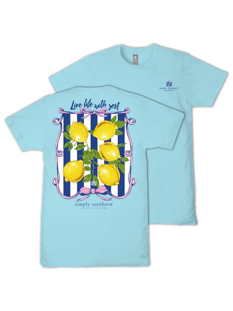 Simply Southern Life With Zest Lemon T-Shirt - SimplyCuteTees