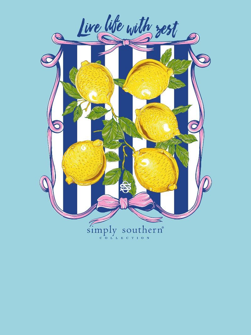 Simply Southern Life With Zest Lemon T-Shirt - SimplyCuteTees