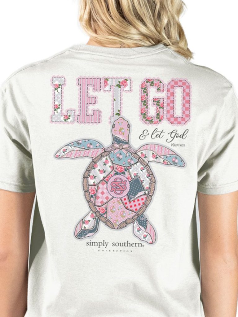 Simply Southern Let God Turtle Oyster T-Shirt