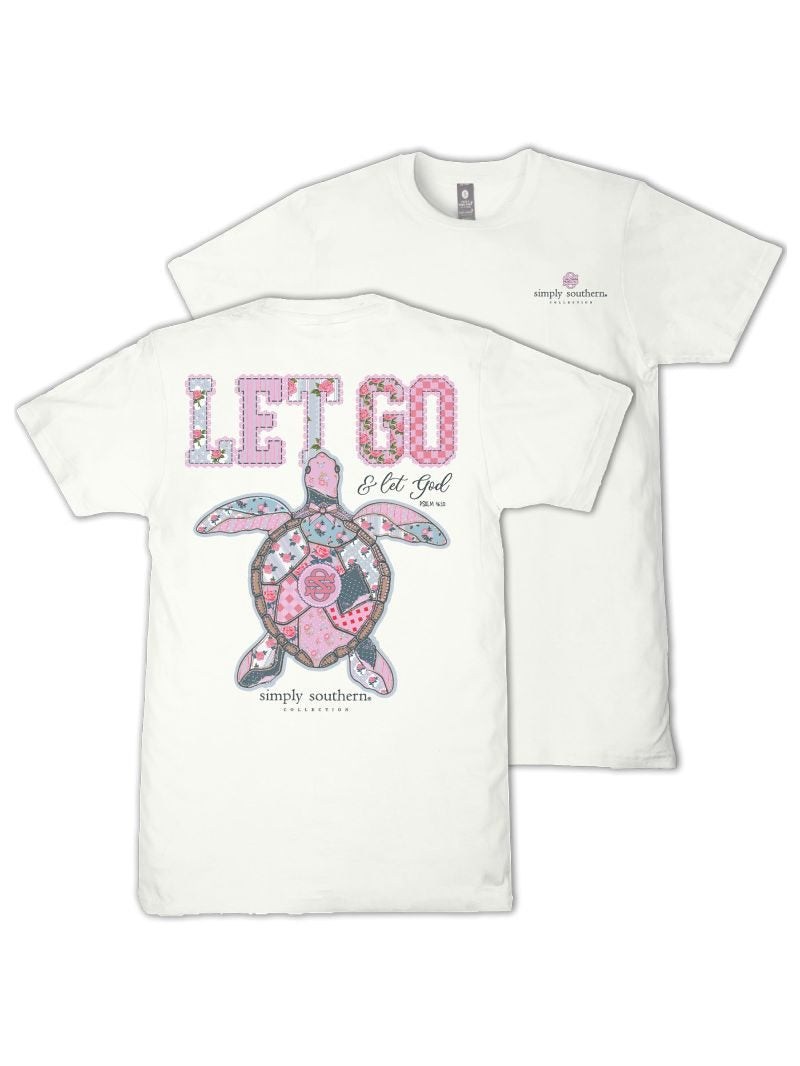 Simply Southern Let God Turtle Oyster T-Shirt