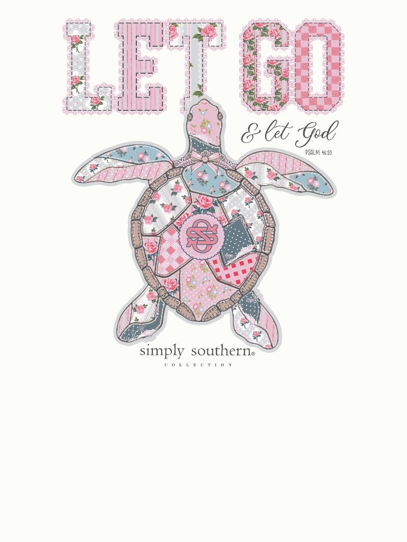 Simply Southern Let God Turtle Oyster T-Shirt