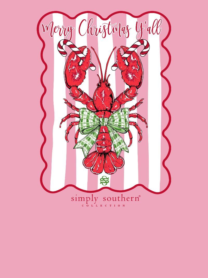 Simply Southern Christmas Lobster Holiday T-Shirt