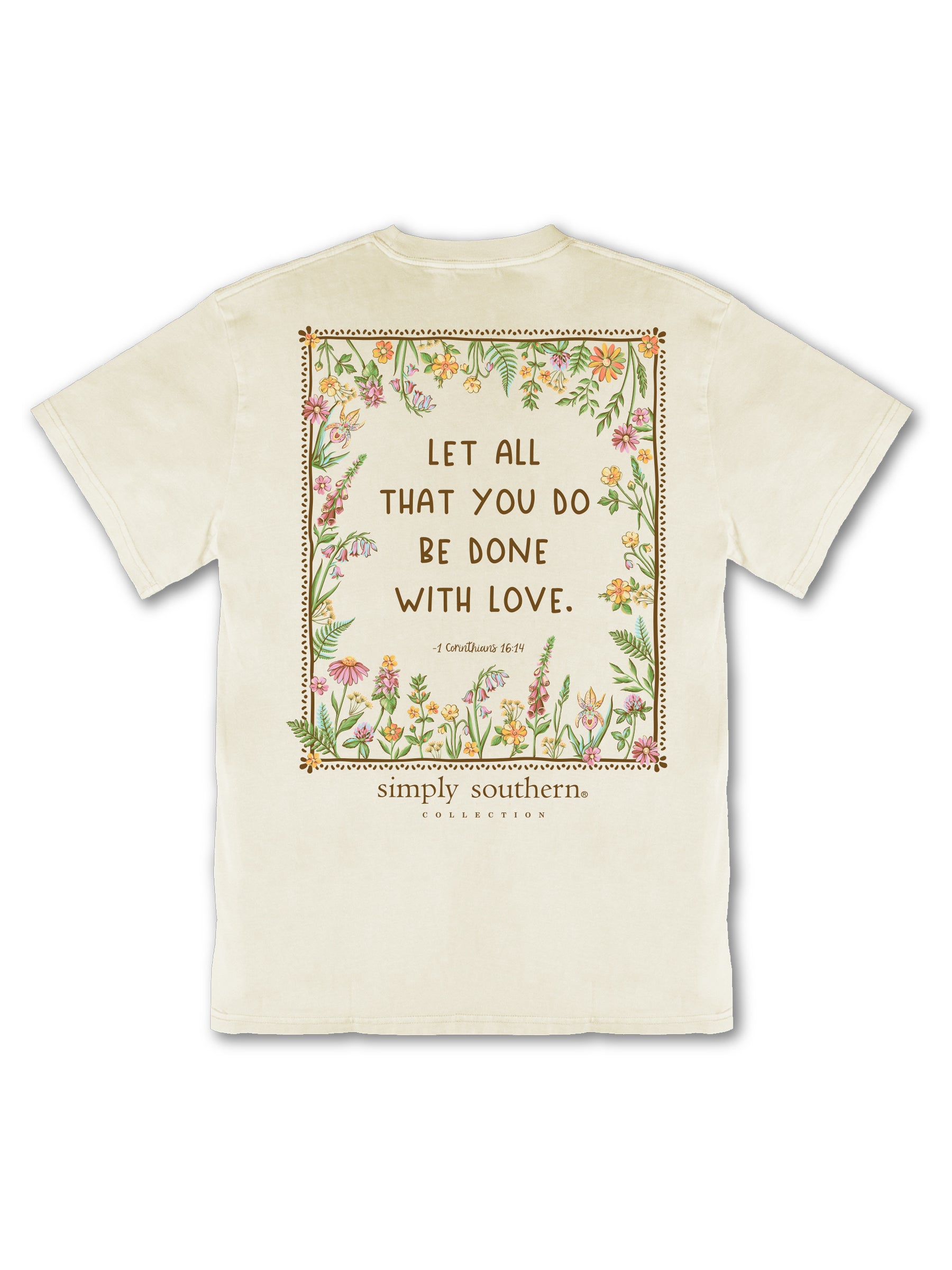 Simply Southern Done With Love Mineral Washed Bone T-Shirt