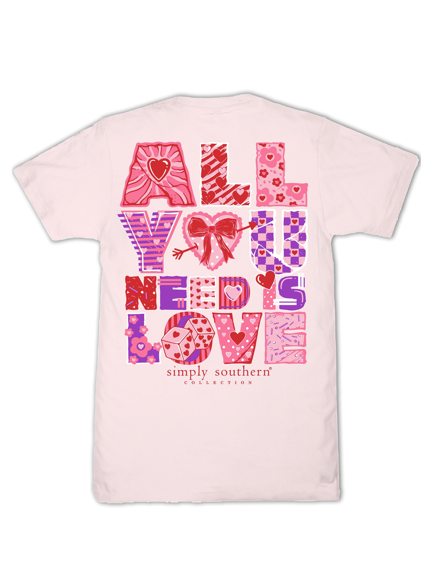 Simply Southern Xoxo Love Rosy T-Shirt
