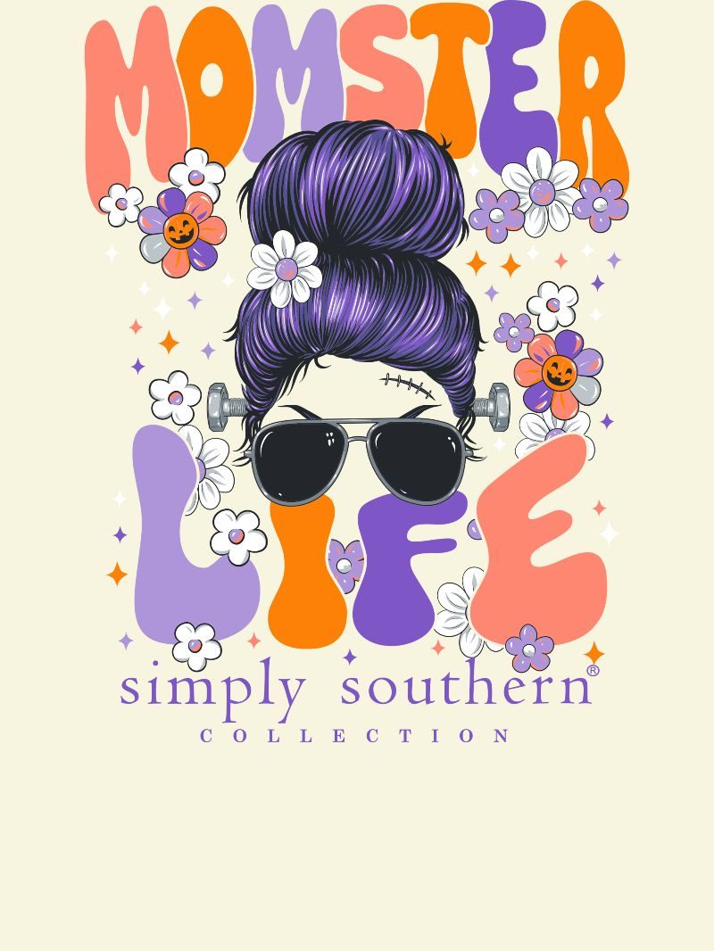 Simply Southern Momster Life Halloween T-Shirt