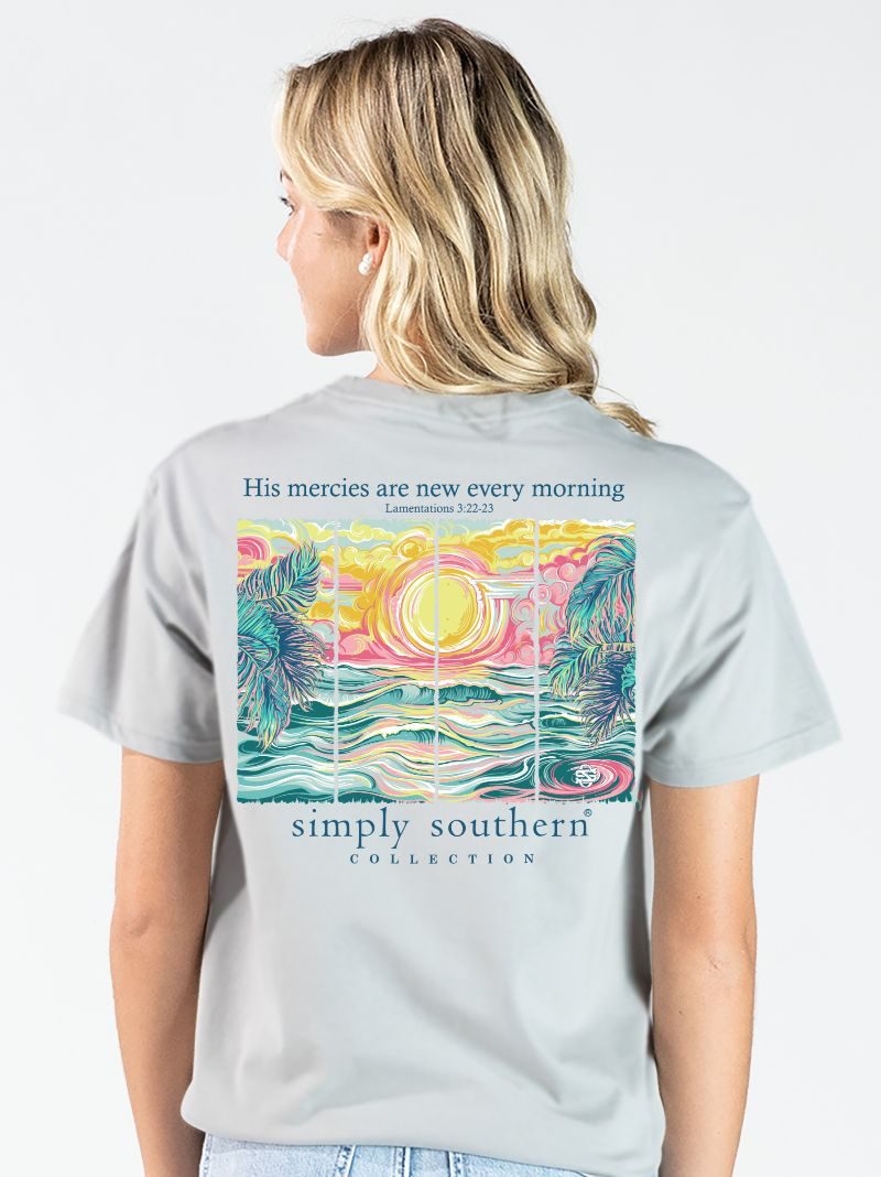 Simply Southern Morning Ocean Lunar T-Shirt - SimplyCuteTees