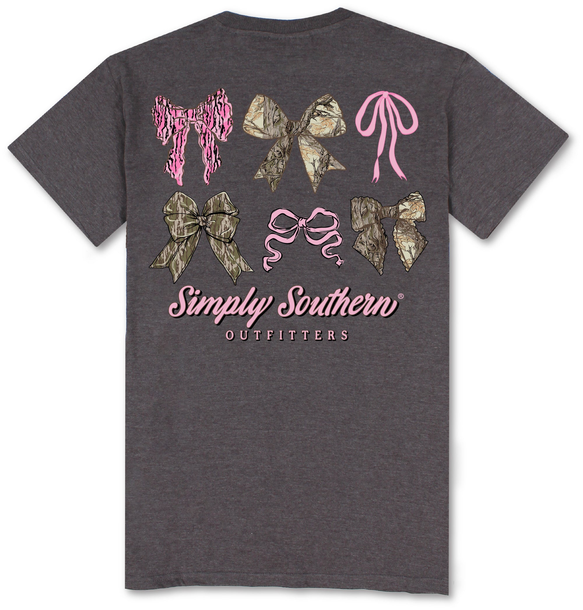 Simply Southern Multi Camo Bows T-Shirt