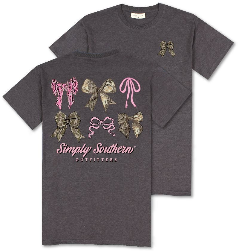 Simply Southern Multi Camo Bows T-Shirt