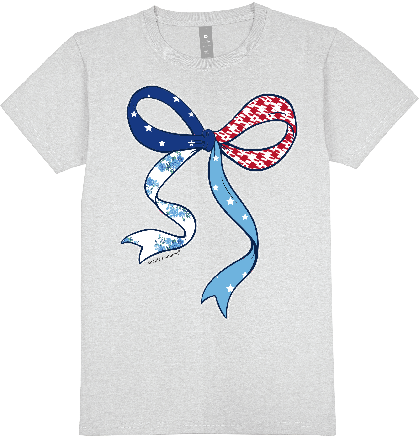 Simply Southern USA Patch Bow T-Shirt