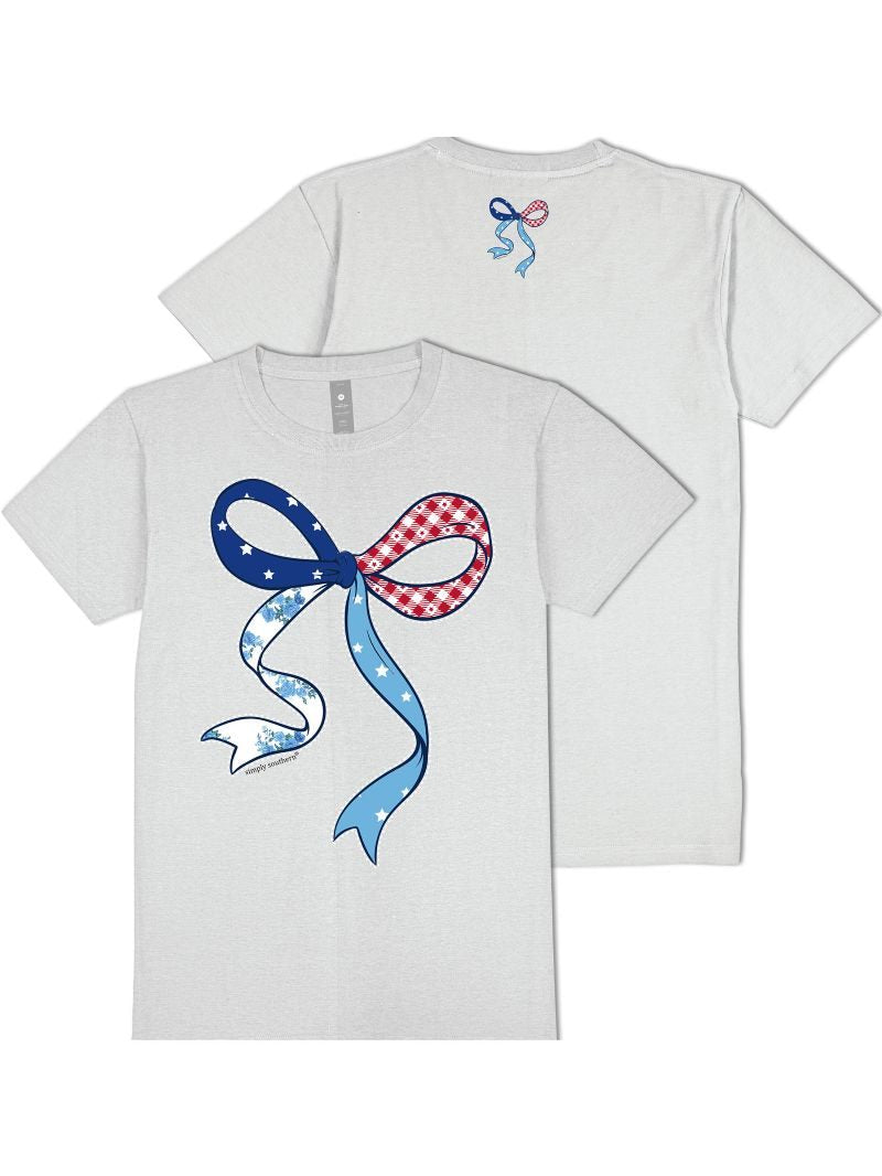Simply Southern USA Patch Bow T-Shirt