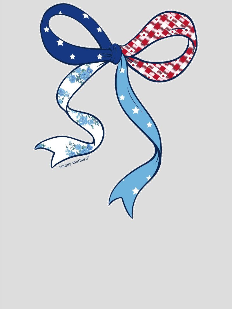 Simply Southern USA Patch Bow T-Shirt