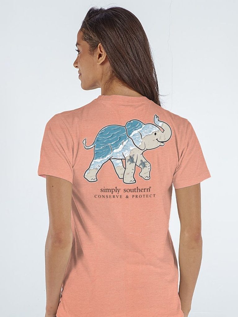 Simply Southern Elephant Tracker Beach T-Shirt