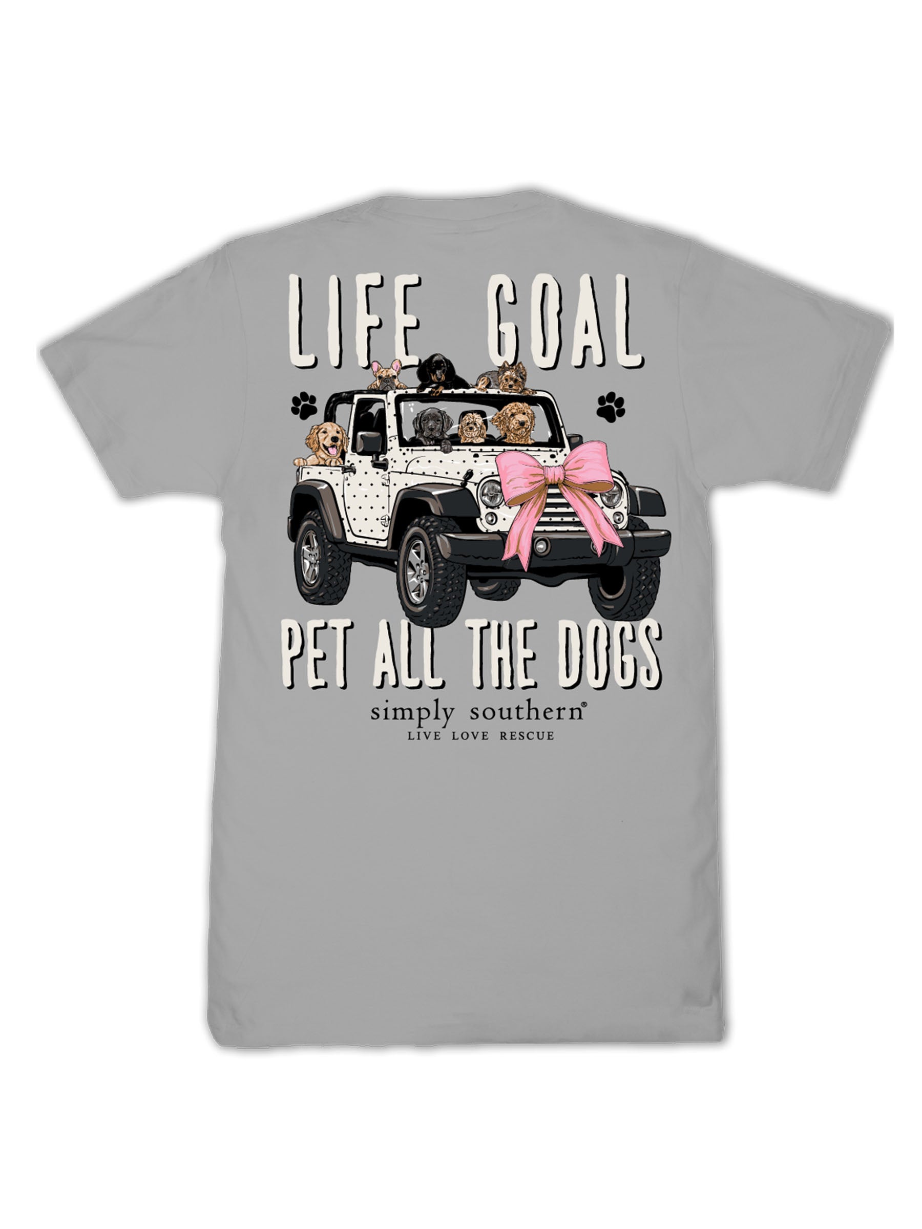 Simply Southern Pet Dogs Bow Lunar T-Shirt