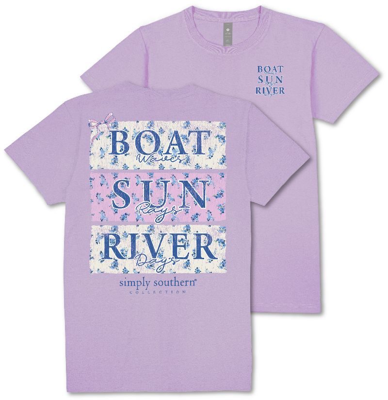Simply Southern Boat Sun River T-Shirt