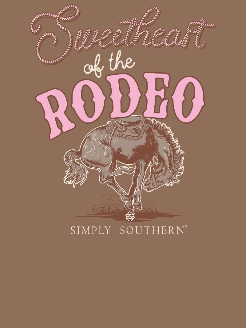 Simply Southern Rodeo Horse Washed Umber T-Shirt