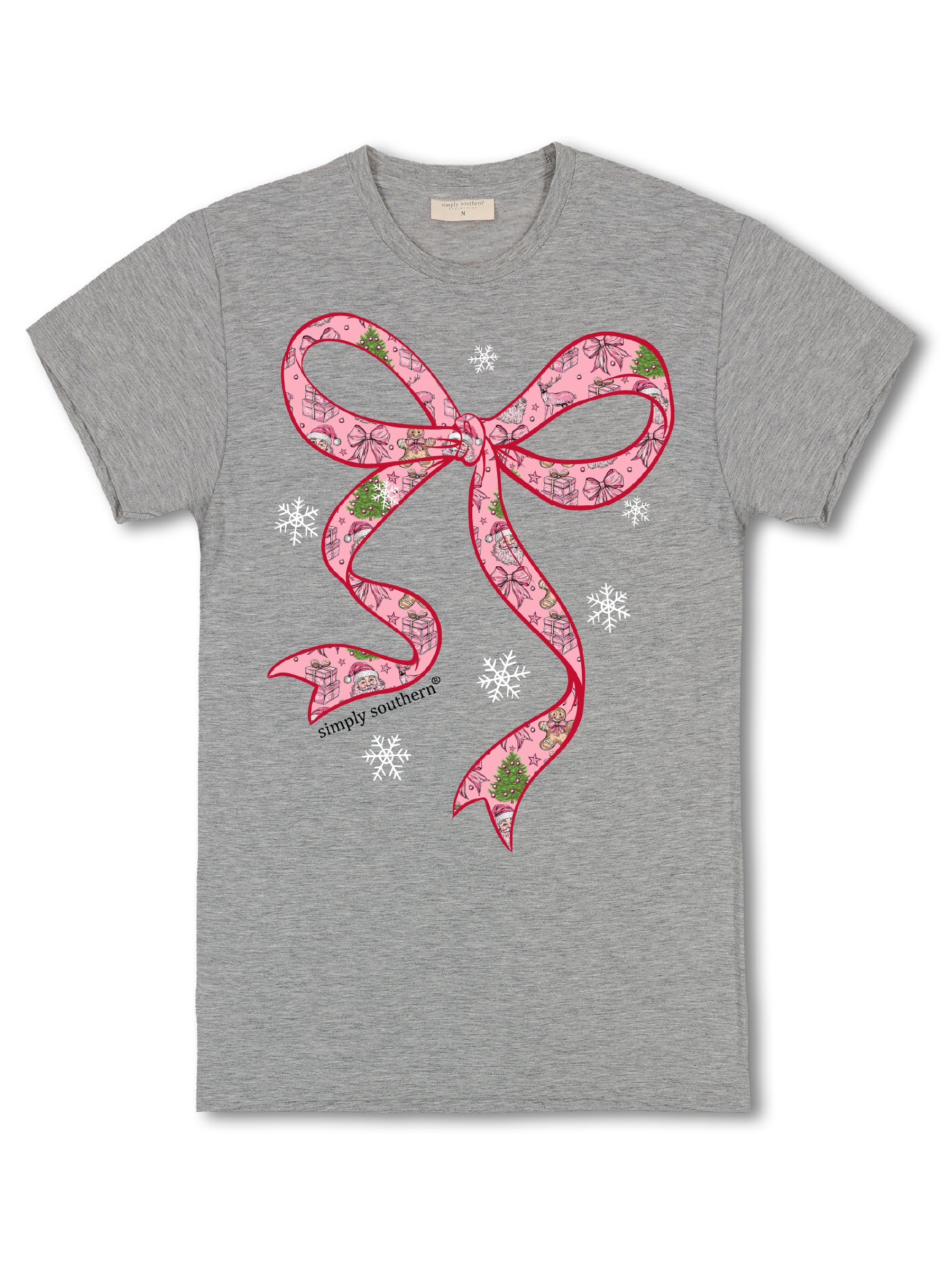 Simply Southern Santa Bow Holiday T-Shirt