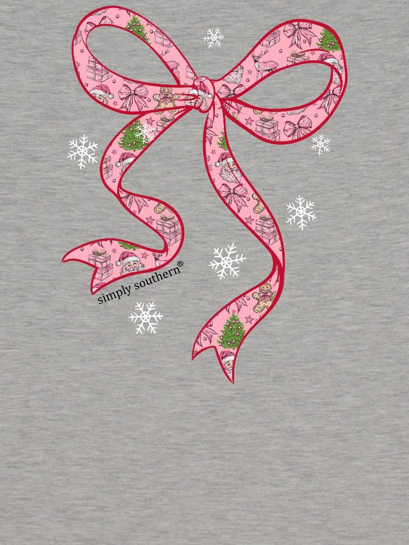 Simply Southern Santa Bow Holiday T-Shirt