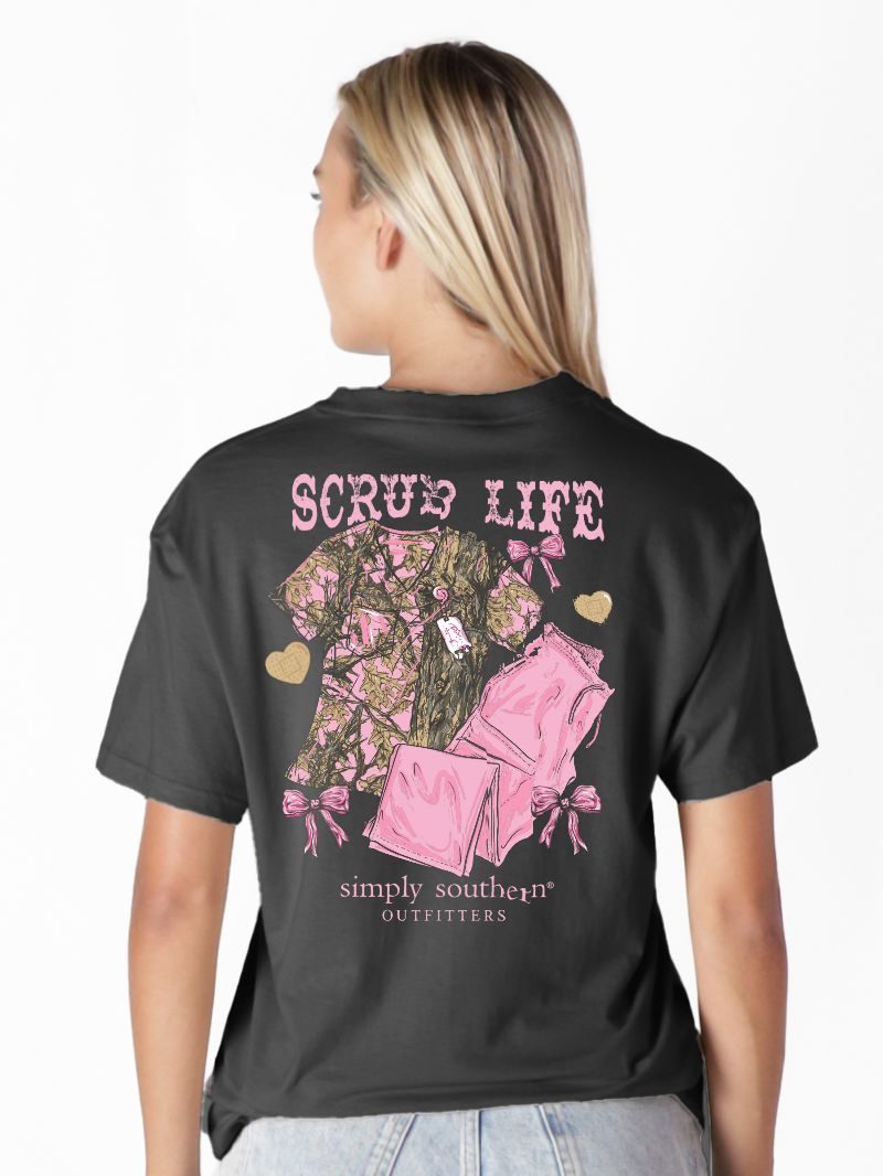 Simply Southern Camo Scrub Life T-Shirt