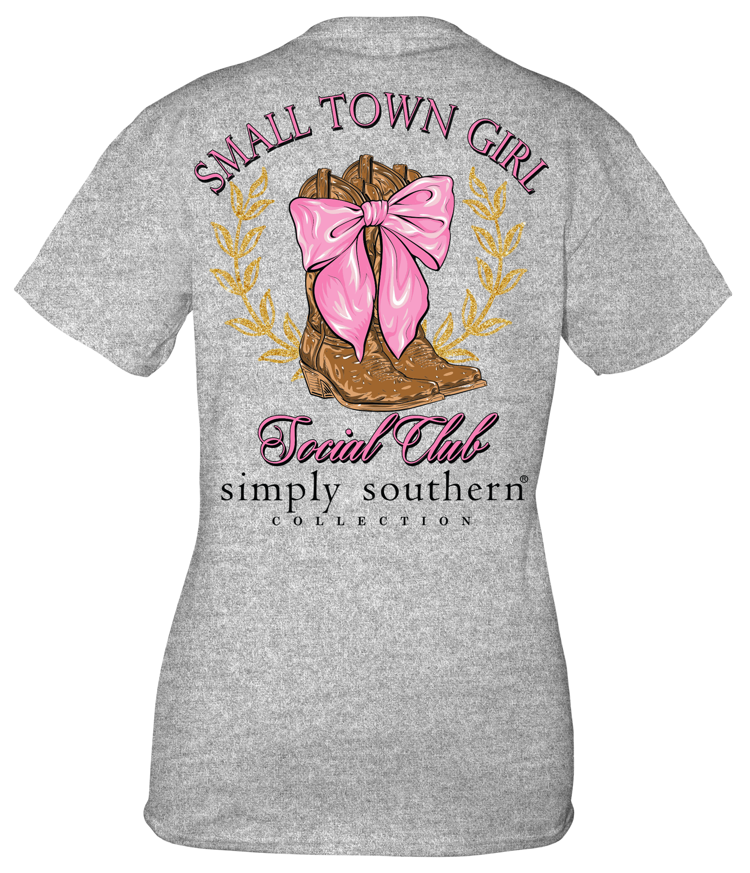 Simply Southern Small Town Girl Social Club T-Shirt SimplyCuteTees