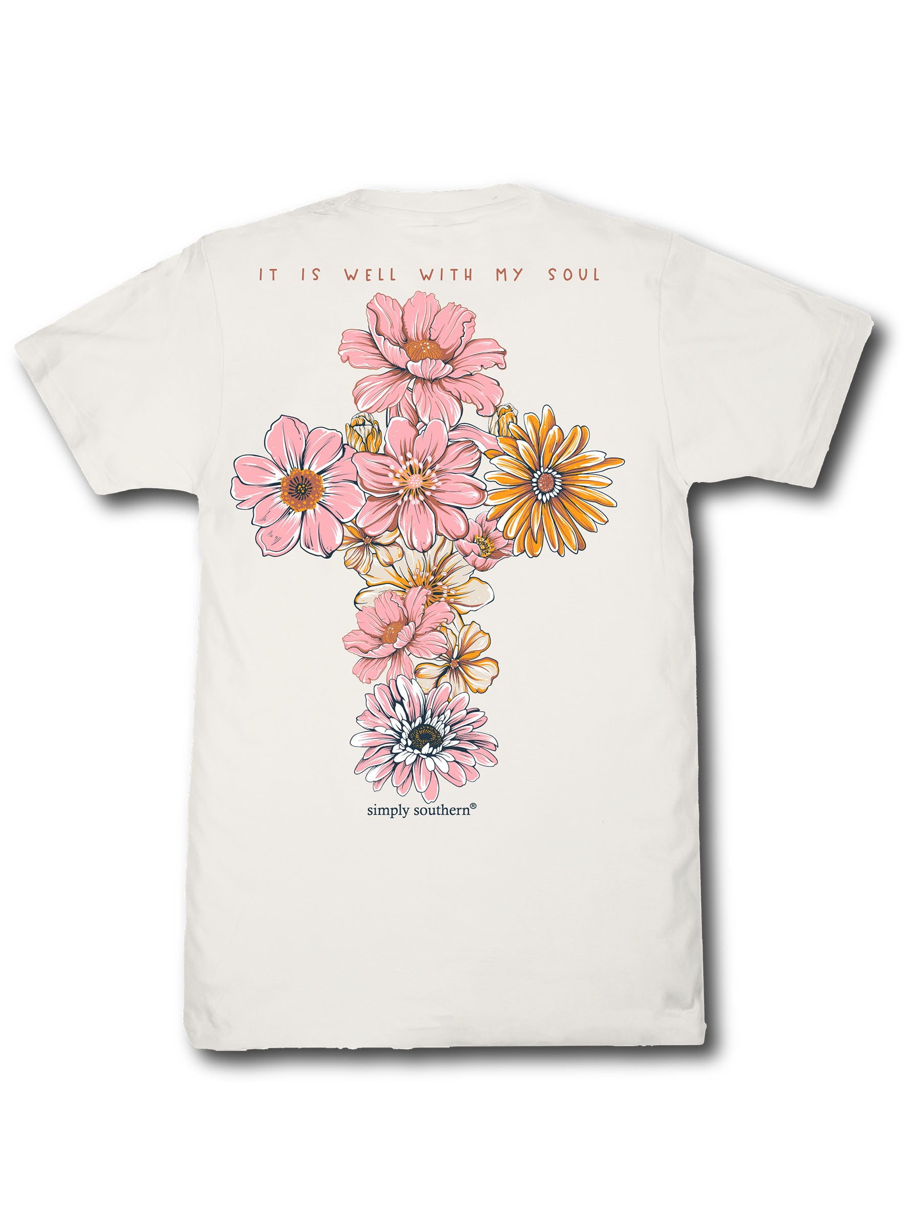 Simply Southern Well Soul Flower Cross T-Shirt