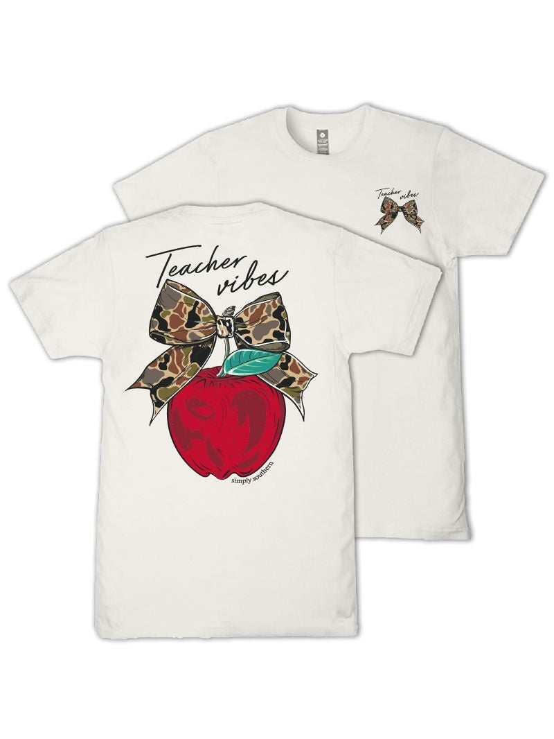 Simply Southern Teacher Vibes Linen T-Shirt