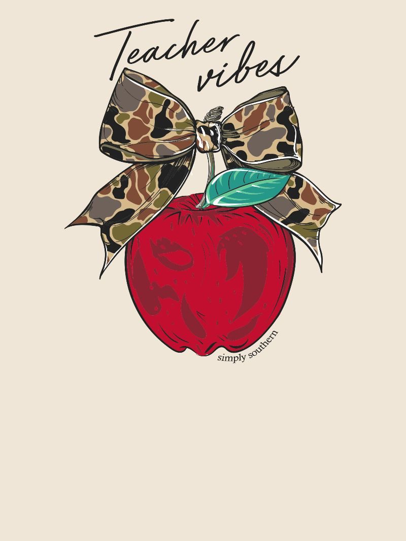 Simply Southern Teacher Vibes Linen T-Shirt