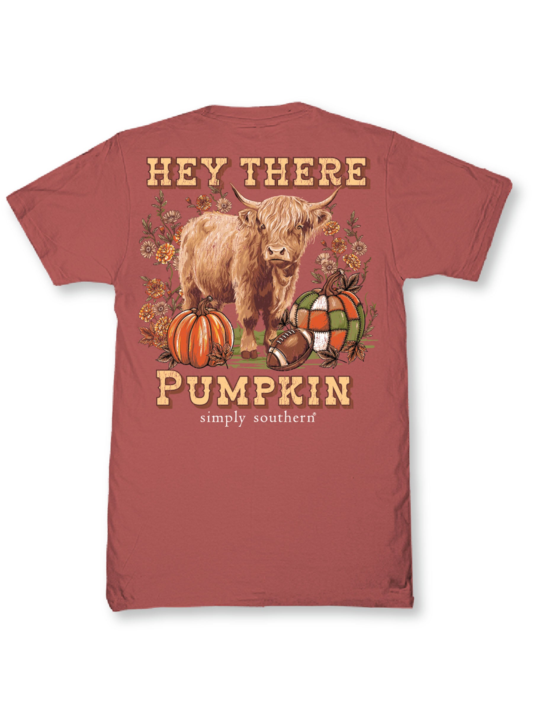 Simply Southern Hey There Pumpkin Fall Maple T-Shirt