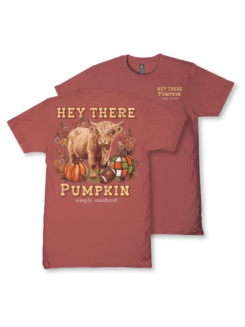 Simply Southern Hey There Pumpkin Fall Maple T-Shirt