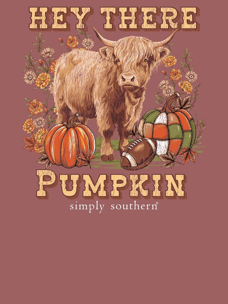 Simply Southern Hey There Pumpkin Fall Maple T-Shirt