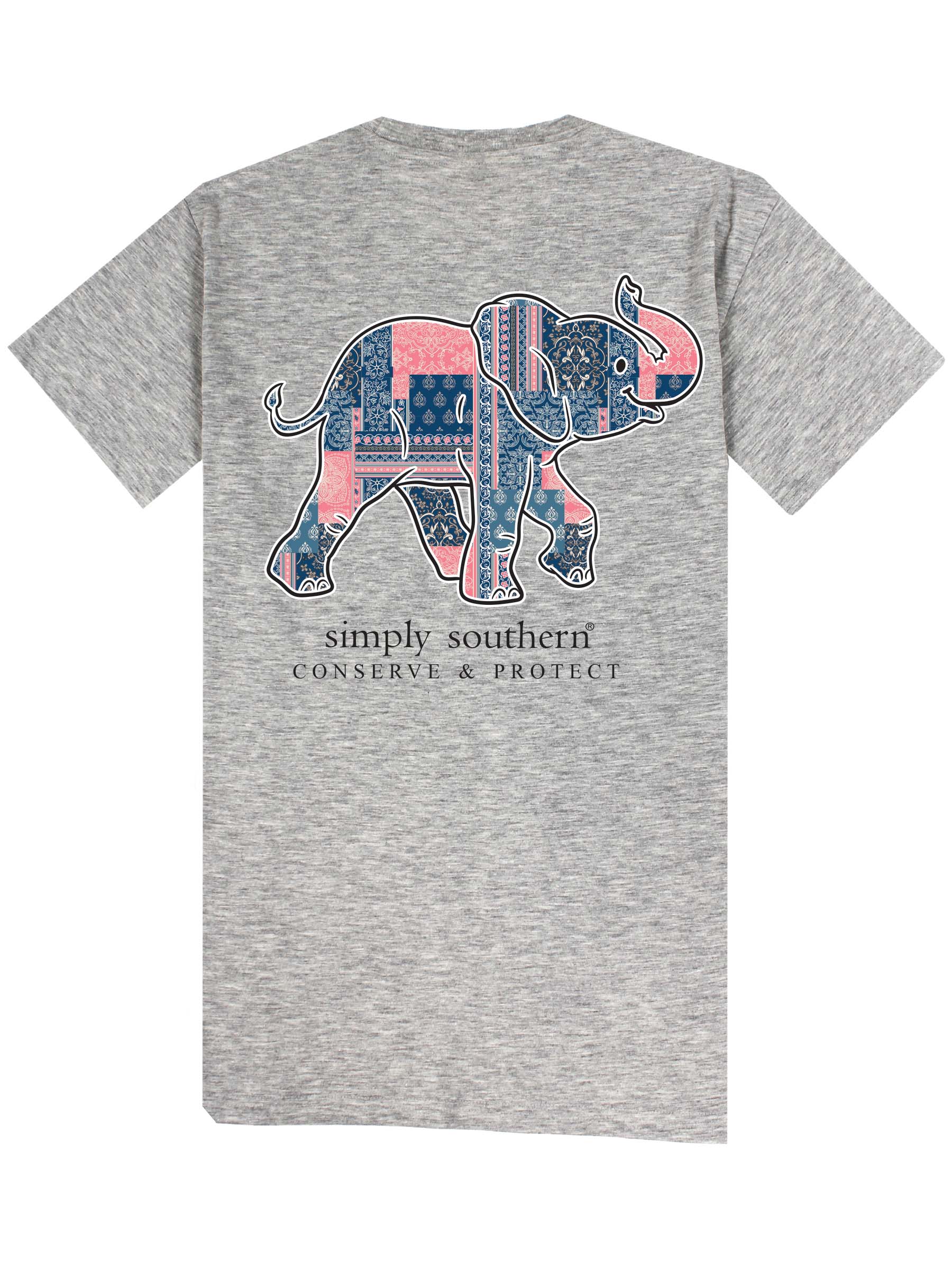 Simply Southern Elephant Tracker Patch T-Shirt