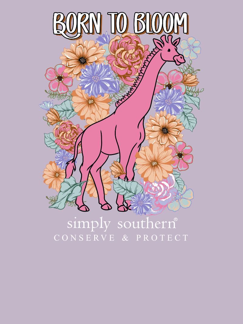 Simply Southern Giraffe Tracker Bloom T-Shirt