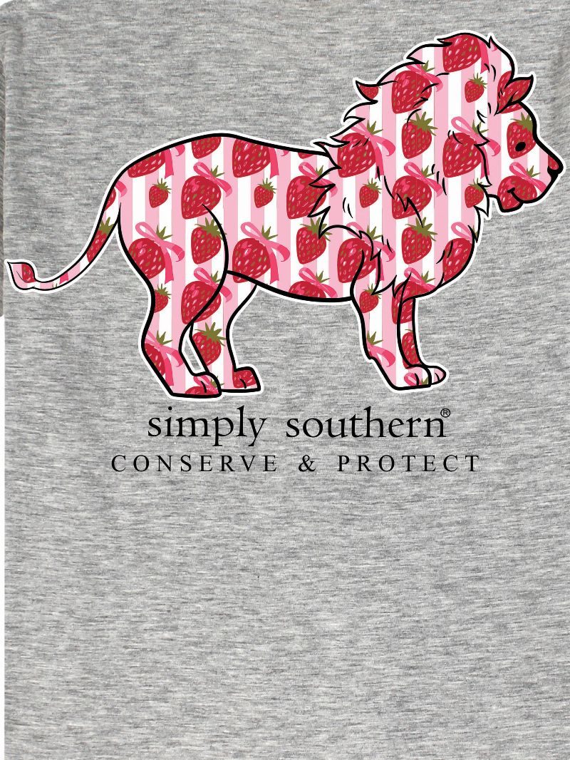 Simply Southern Lion Tracker Strawberry T-Shirt