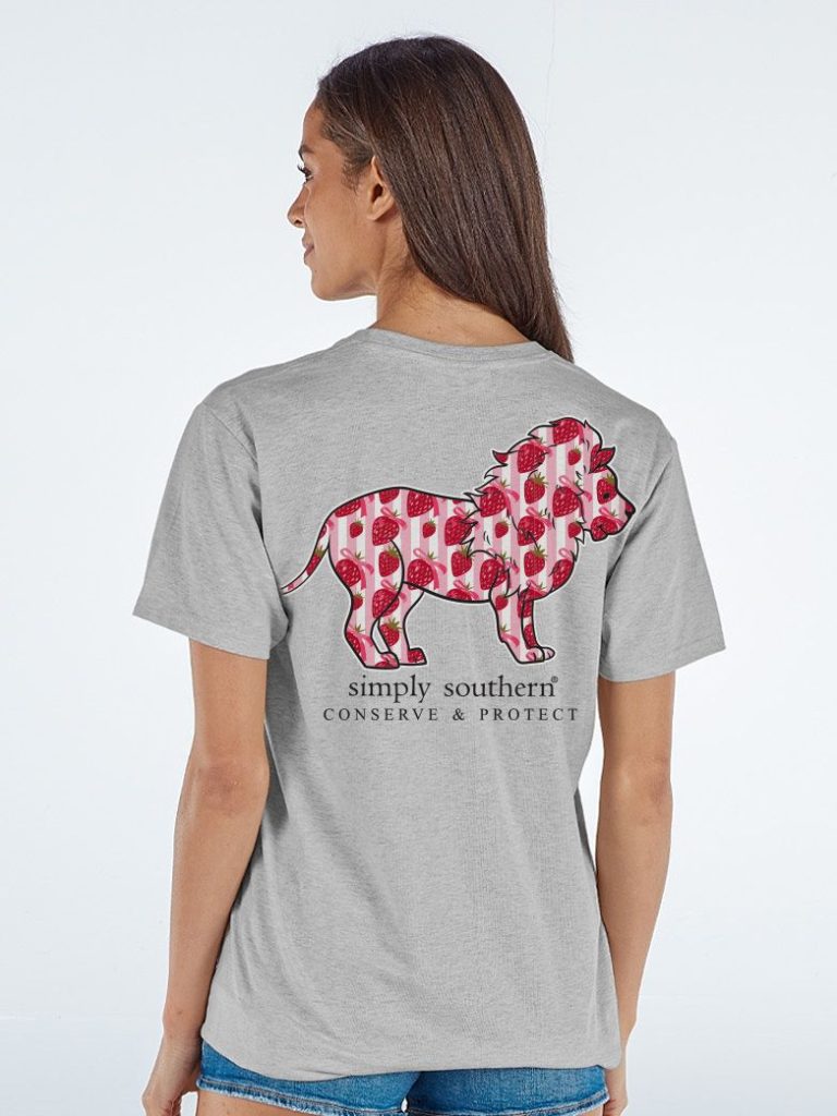 Simply Southern Lion Tracker Strawberry T-Shirt