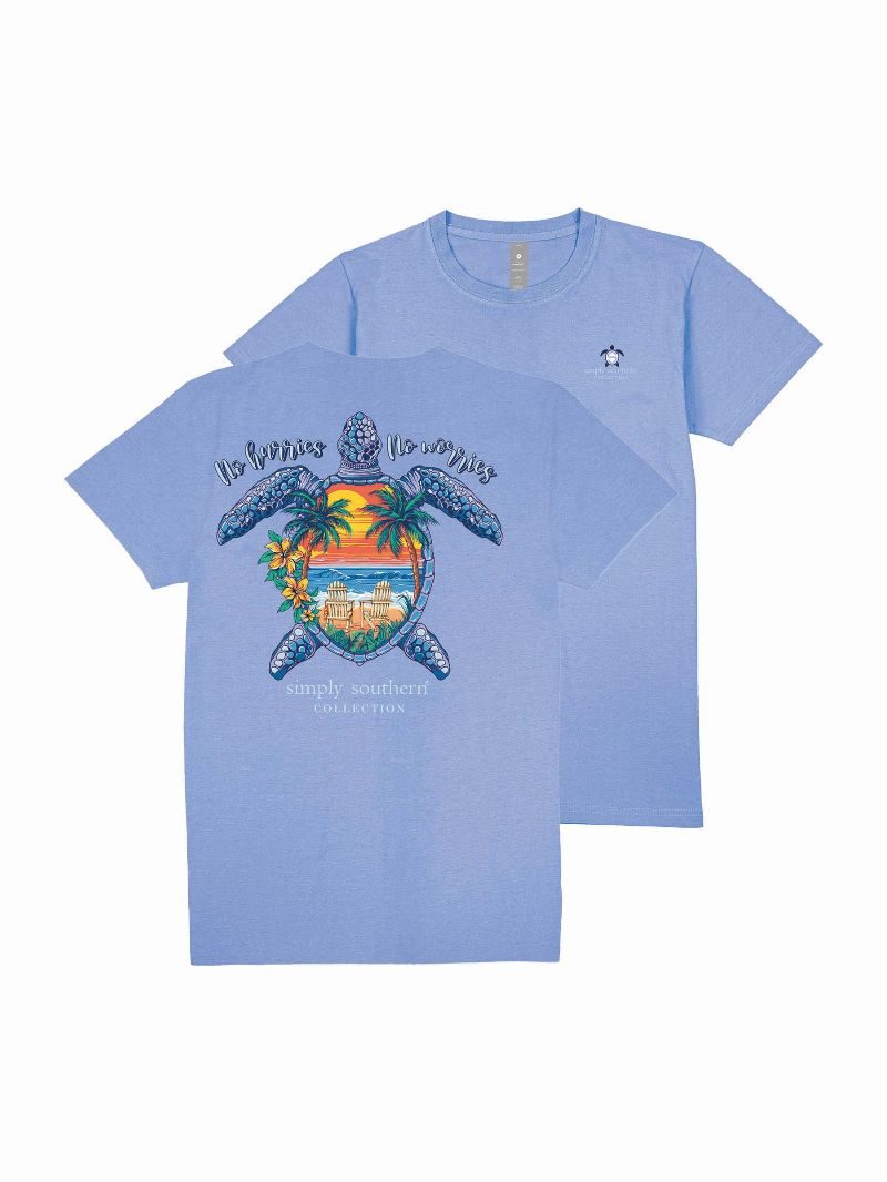 Simply Southern Turtle Tracker Beach Wave T-Shirt