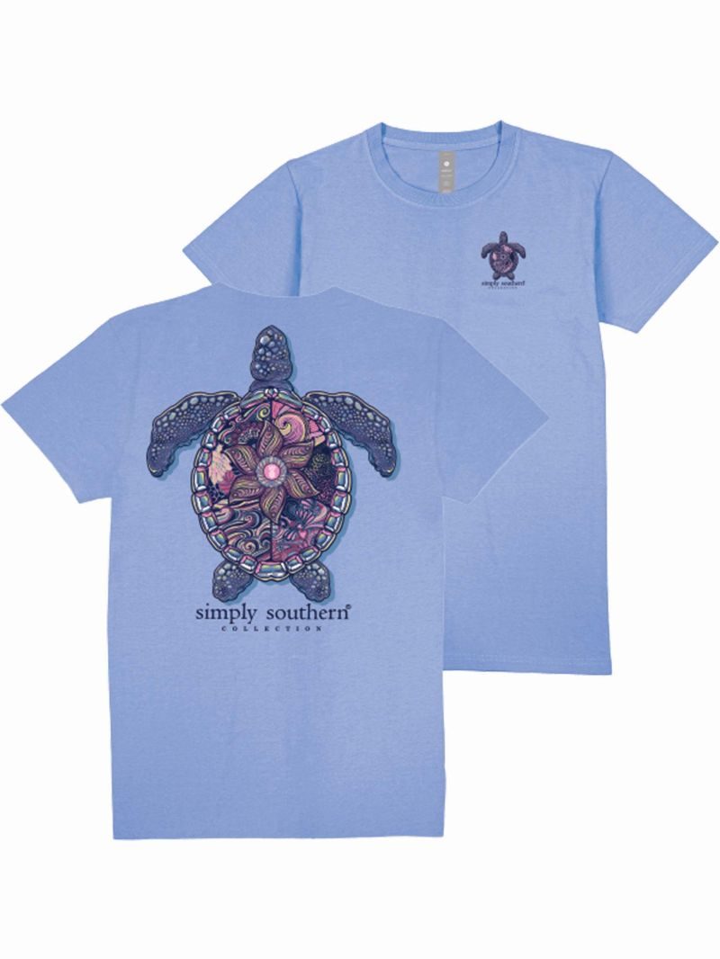 Simply Southern Turtle Tracker Mandala Wave T-Shirt