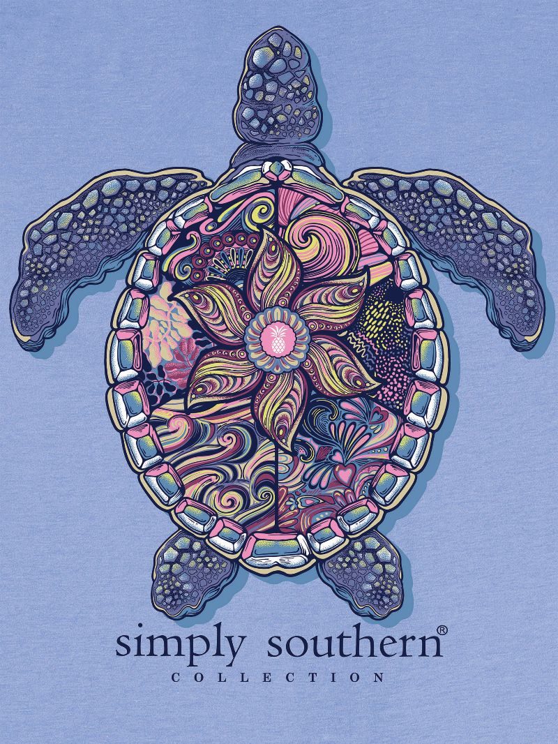 Simply Southern Turtle Tracker Mandala Wave T-Shirt