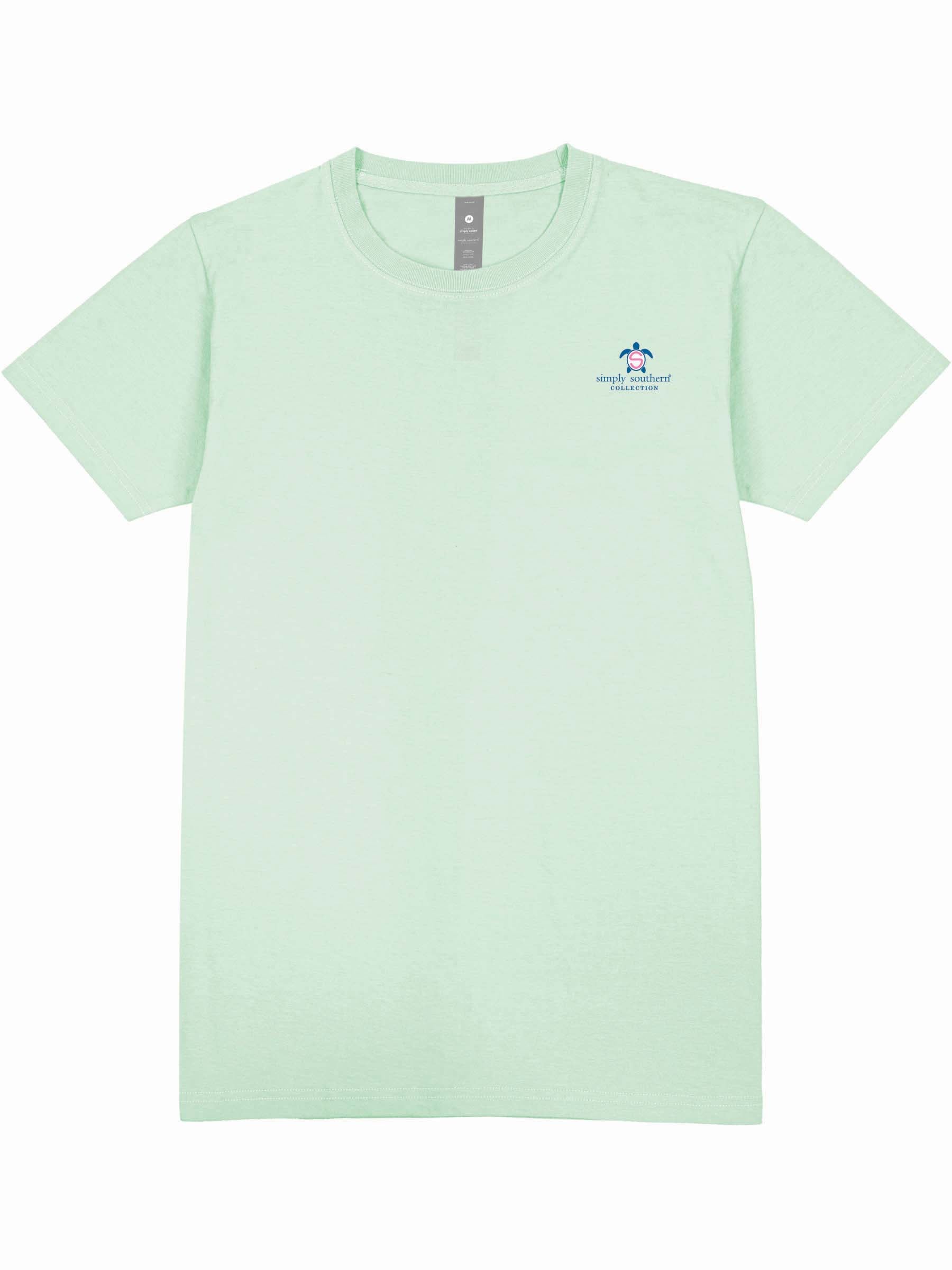 Simply Southern Turtle Tracker Forward Mint T-Shirt